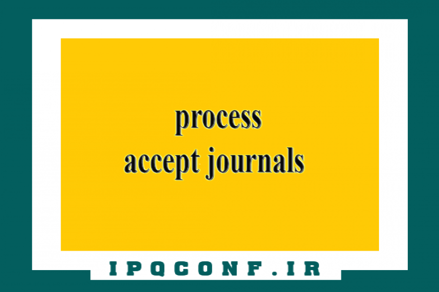 The application process for printing accepted articles in journals The application process for printing accepted articles in journals